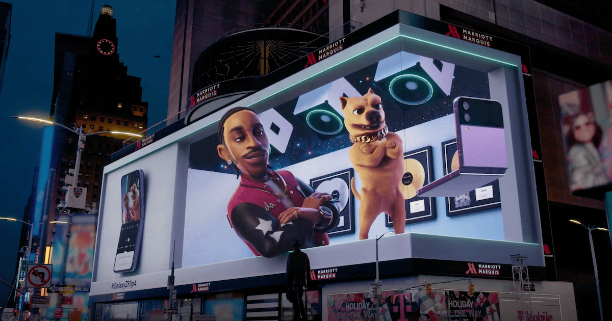 Ludacris Goes 3D for Google and Samsung Galaxy's OOH Stunt